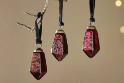 Baubles & Tree Decorations|Winter Berries^Nkuku Ratnam Baubles - Ruby Small (Set of 4)