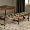 Kitchen & Dining|Dining Chairs & Benches^Nkuku Raunak Acacia Woven Bench - Washed Walnut