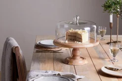 Pantry|Kitchen Storage^Nkuku Recycled Glass Dome Cake Stand