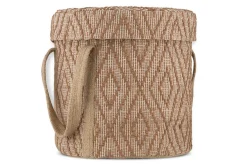 Baskets|Laundry Baskets^Nkuku Renu Jute Laundry Basket - Rust & Natural