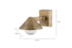 Outdoor Lights^Nkuku Rhya Outdoor Wall Lamp - Antique Brass