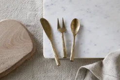 Serving Cutlery|Cutlery^Nkuku Roda Serving Set - Antique Brass (Set of 3)