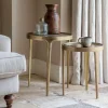 Living|Side Tables^Nkuku Rohia Cast Metal Side Table - Brass
