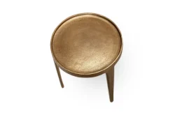 Living|Side Tables^Nkuku Rohia Cast Metal Side Table - Brass