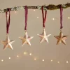 Baubles & Tree Decorations|New Christmas^Nkuku Roshani Star Baubles - Antique Brass (Set of 4)
