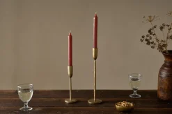 Fireside|Candles^Nkuku ic Soy Blend Dinner Candles - (Set of 2) Rust
