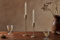 Candles|Candle Holders^Nkuku Rustic Soy Blend Dinner Candle - - (Set of 2) White