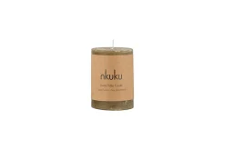 Candles|Candles & Candleholders^Nkuku Rustic Soy Blend Mini Pillar Candle - Olive