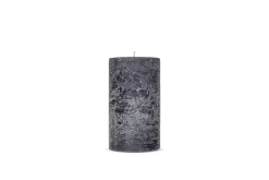 Candles|Candle Holders^Nkuku Rustic Soy Blend Pillar Candle - - Small Charcoal