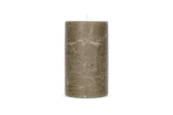 Fireside|Candles^Nkuku Rustic Soy Blend Pillar Candle - - Large Olive Green