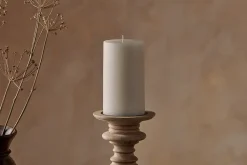 Fireside|Candles^Nkuku Rustic Soy Blend Pillar Candle - - Large White