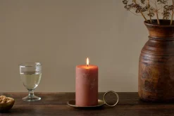 Candles|Candles & Candleholders^Nkuku ic Soy Blend Pillar Candle - - Small Rust