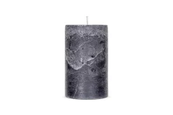 Fireside|Candles^Nkuku Rustic Soy Blend Pillar Candle - - Large Charcoal