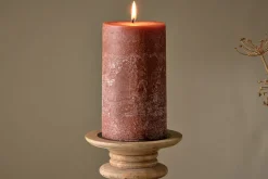 Fireside|Candles^Nkuku ic Soy Blend Pillar Candle - - Large Rust