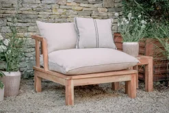 Garden|Garden Seating^Nkuku Sadhi Acacia Wood Outdoor Love Seat - Natural