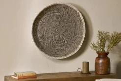 Decorative Home Accessories|Ornaments^Nkuku Sadie Basket Wall Art - Black & Natural