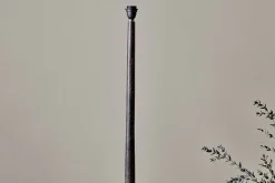 Floor Lamps^Nkuku Sahar Mango Wood Floor Lamp - Dark Stain