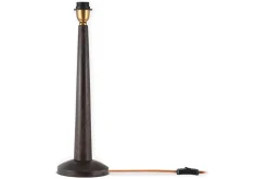Bedside Lamps|Table Lamps^Nkuku Sahar Mango Wood Table Lamp - Dark Stain