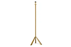 Floor Lamps^Nkuku Sahhil Metal Tripod Floor Lamp - Antique Brass