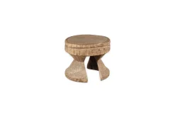 Living|Side Tables^Nkuku Salman Wooden Decorative Stool - Natural