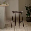 Kitchen & Dining|Bar Stools & Bar Chairs^Nkuku Samaira Leather Counter Stool - Dark Brown