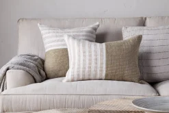 Bedroom Textiles|Cushions^Nkuku Samata Recycled Cushion Cover - Moss