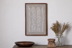 Wall Art^Nkuku Samaya Hand Stitched Wall Art - Natural