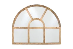 Wall Mirrors|Hallway & Bootroom^Nkuku Sande Arched Mango Wood Mirror - Natural