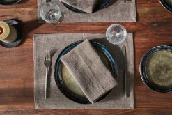 Table Settings & Linens^Nkuku Sanee Napkin - Smoke Brown (Set of 2)