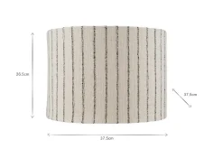 Lampshades|Bedroom^Nkuku Sanja Cotton Stripe Lampshade - Off White & Grey
