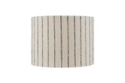 Lampshades|Bedroom^Nkuku Sanja Cotton Stripe Lampshade - Off White & Grey