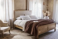 Bedroom^Nkuku Sanja Stripe Bed - Natural