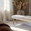 Storage & Shelving|Storage & Shelving^Nkuku Sanja Stripe Upholstered Bench - Grey