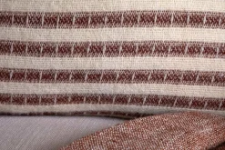 Bedroom Textiles|Cushions^Nkuku Sanval Wool Cushion Cover - Burgundy Burgandy