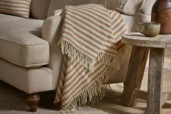 Bedroom Textiles|Blankets & Throws^Nkuku Sanval Wool Throw - Rust
