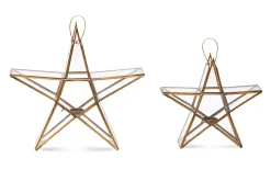 Lanterns|Candles & Candleholders^Nkuku Sanwi Standing Star Brass