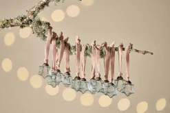 Baubles & Tree Decorations|Shades Of Nature^Nkuku Sardi Star Baubles - (Set of 12) Clear