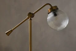 Desk Lamps|Table Lamps^Nkuku Sengol Recycled Glass Desk Lamp - Antique Brass