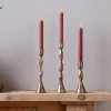 Candlesticks|Candle Holders^Nkuku Shani Candlestick - Antique Brass