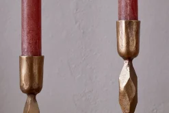 Candlesticks|Candle Holders^Nkuku Shani Candlestick - Antique Brass