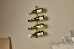Kitchen Storage|Wine Racks^Nkuku Shray Iron Wine Rack - Antique Brass