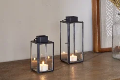 Desk Accessories|Lanterns^Nkuku Sia Mini Table Lantern - Black