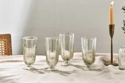 Entertaining Glasses|Wine & Champagne Glasses^Nkuku Sigiri Tall Wine Glass - Clear - (Set of 4)