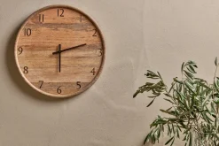 Decorative Home Accessories|Clocks^Nkuku Som Mango Wood Clock - Natural