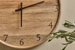 Decorative Home Accessories|Clocks^Nkuku Som Mango Wood Clock - Natural