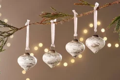 Baubles & Tree Decorations^Nkuku Suhana Baubles - Large - (Set of 4)