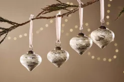 Baubles & Tree Decorations^Nkuku Suhana Baubles - Large - (Set of 4)