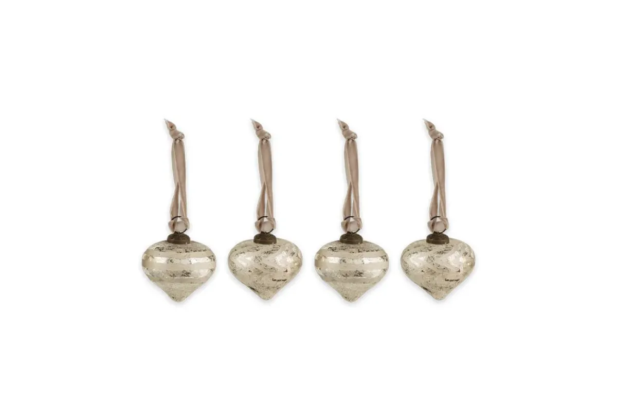 Baubles & Tree Decorations^Nkuku Suhana Baubles - Large - (Set of 4)