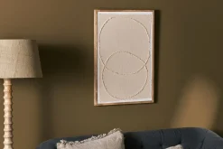 Decorative Home Accessories|Wall Art^Nkuku Suheed Cotton & Mango Wood Wall Art - Natural