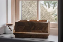 Bathroom Accessories^Nkuku Sukha Mango Wood Caddy - Natural